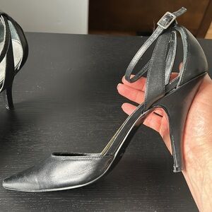 Sexy and Elegant Black Stiletto Heels with 4 inch heels